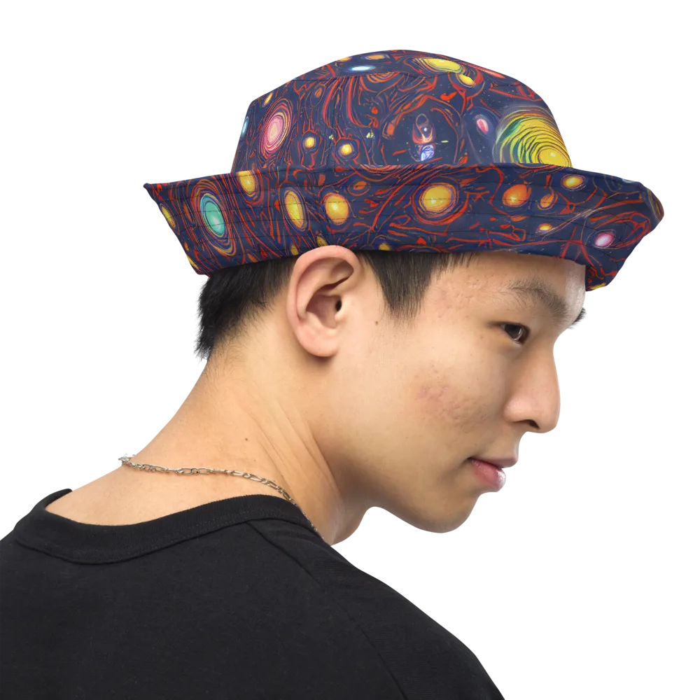 Molten Constellation on Reversible Bucket Hat — Right Outside