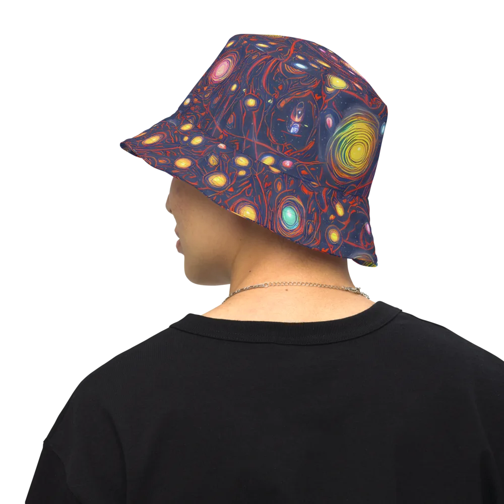 Molten Constellation on Reversible Bucket Hat — Back Inside