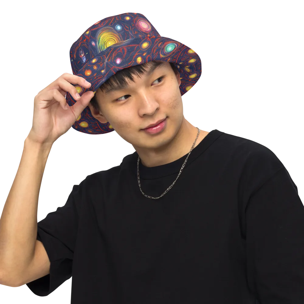 Molten Constellation on Reversible Bucket Hat — Front Inside