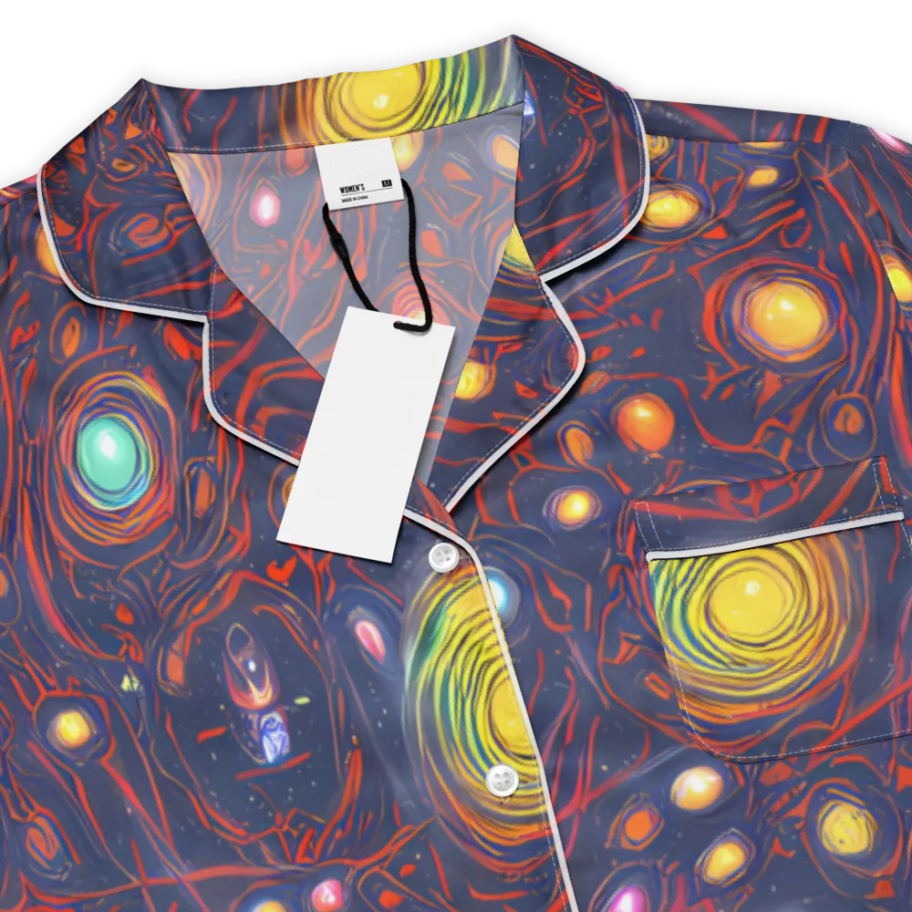 Molten Constellation on Women's Short Sleeve Pajama Top — Product details