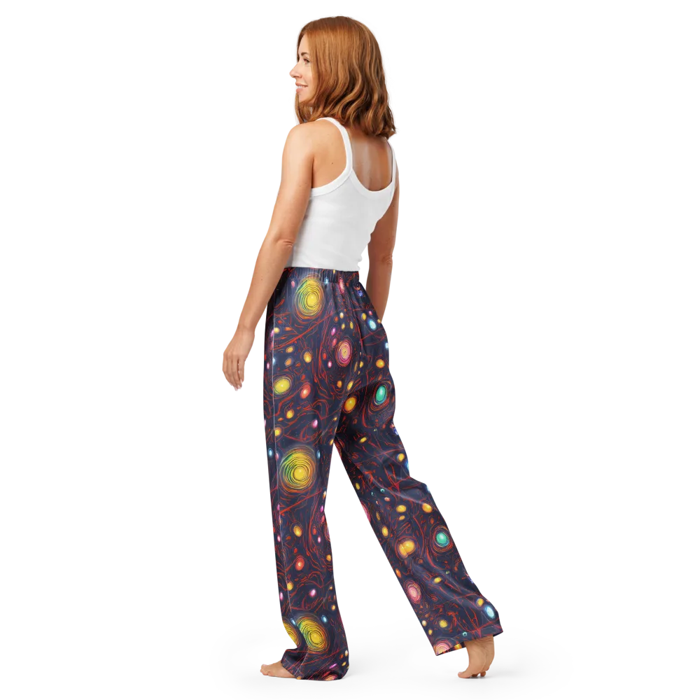 Molten Constellation on Women's Pajama Pants — Back