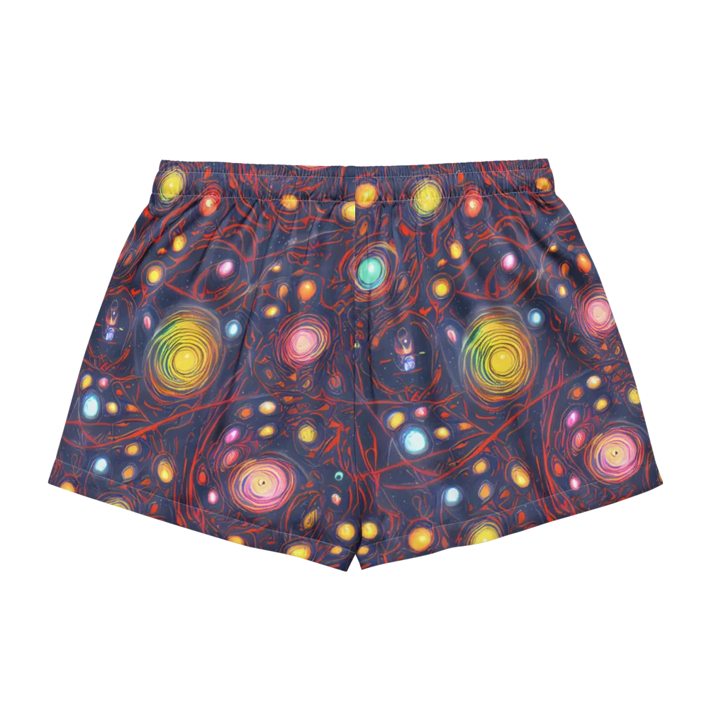 Molten Constellation on Women's Pajama Shorts — Back