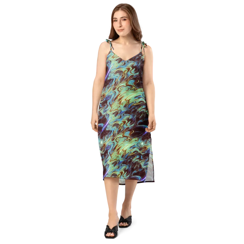 Opal Vortex on Slip Dress — Front