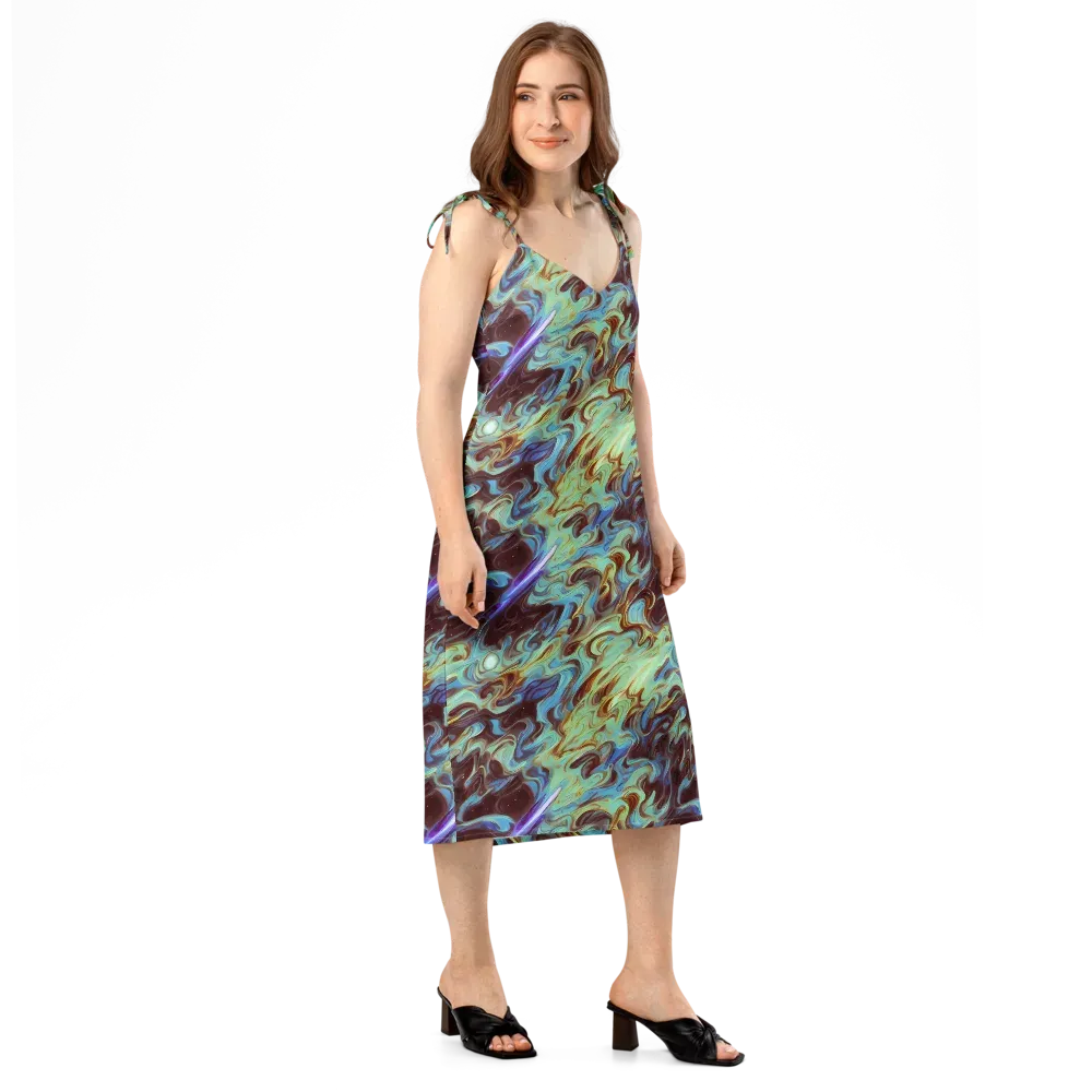 Opal Vortex on Slip Dress — Right Front