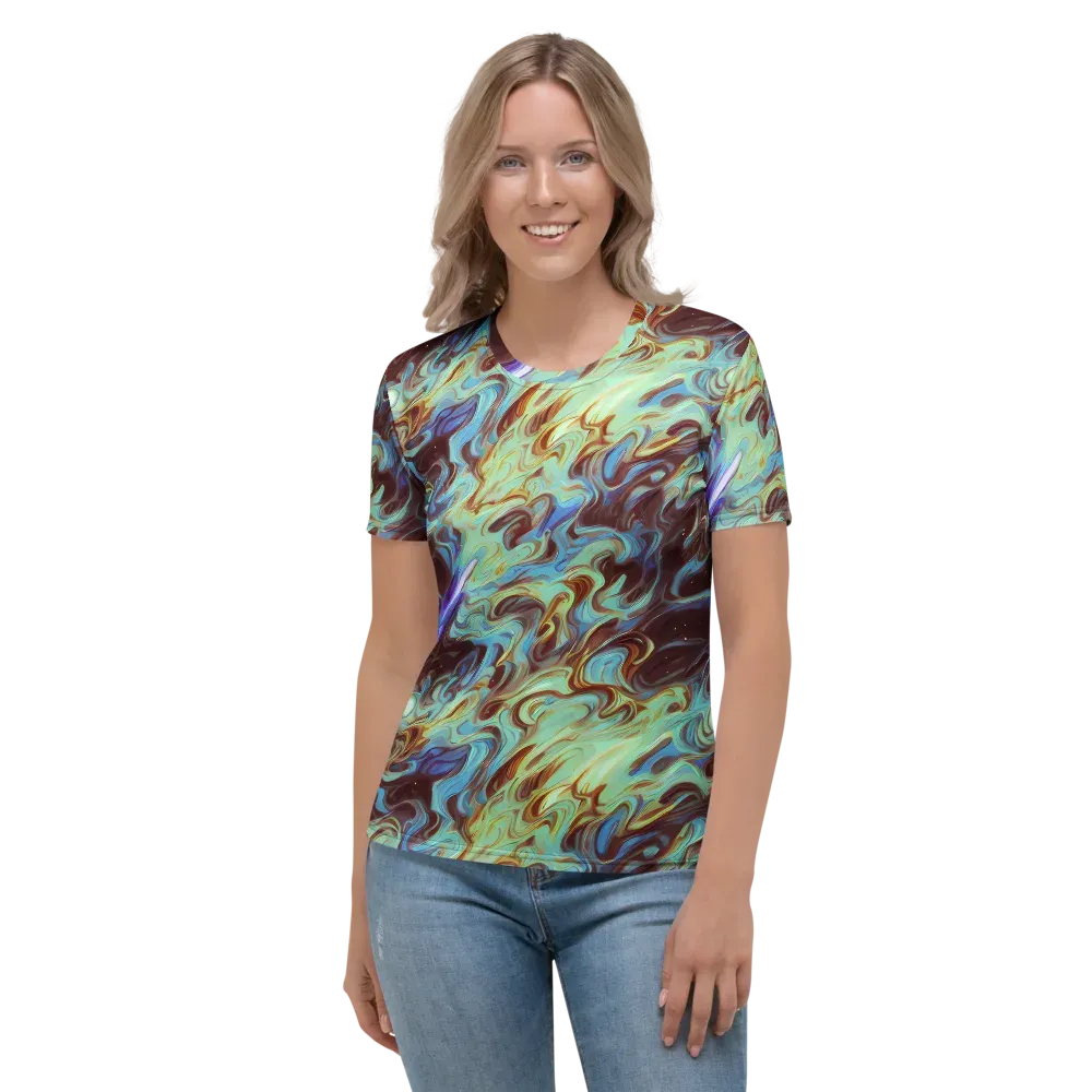Opal Vortex on Women's Crew Neck T-Shirt — Front