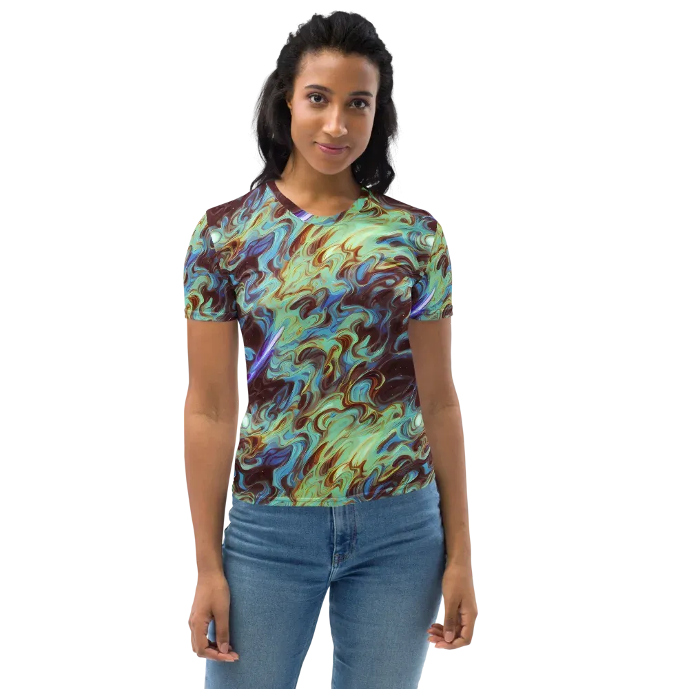 Opal Vortex on Women's Crew Neck T-Shirt — Front