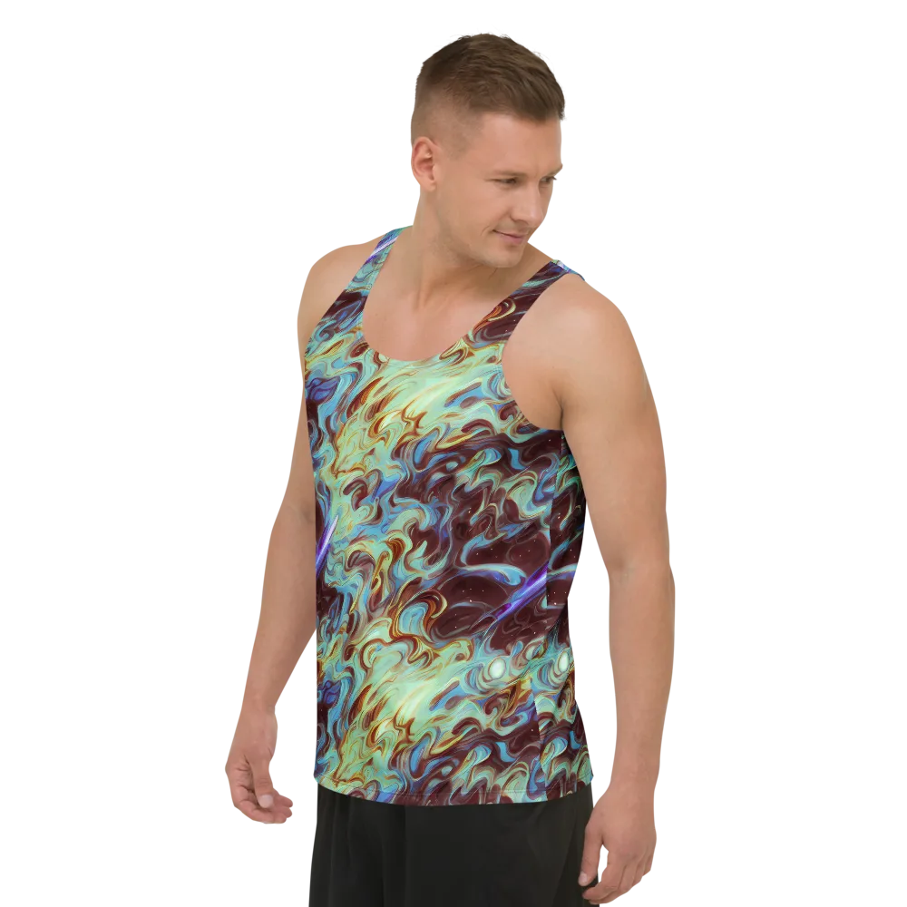 Opal Vortex on Men's Tank Top — Left Front