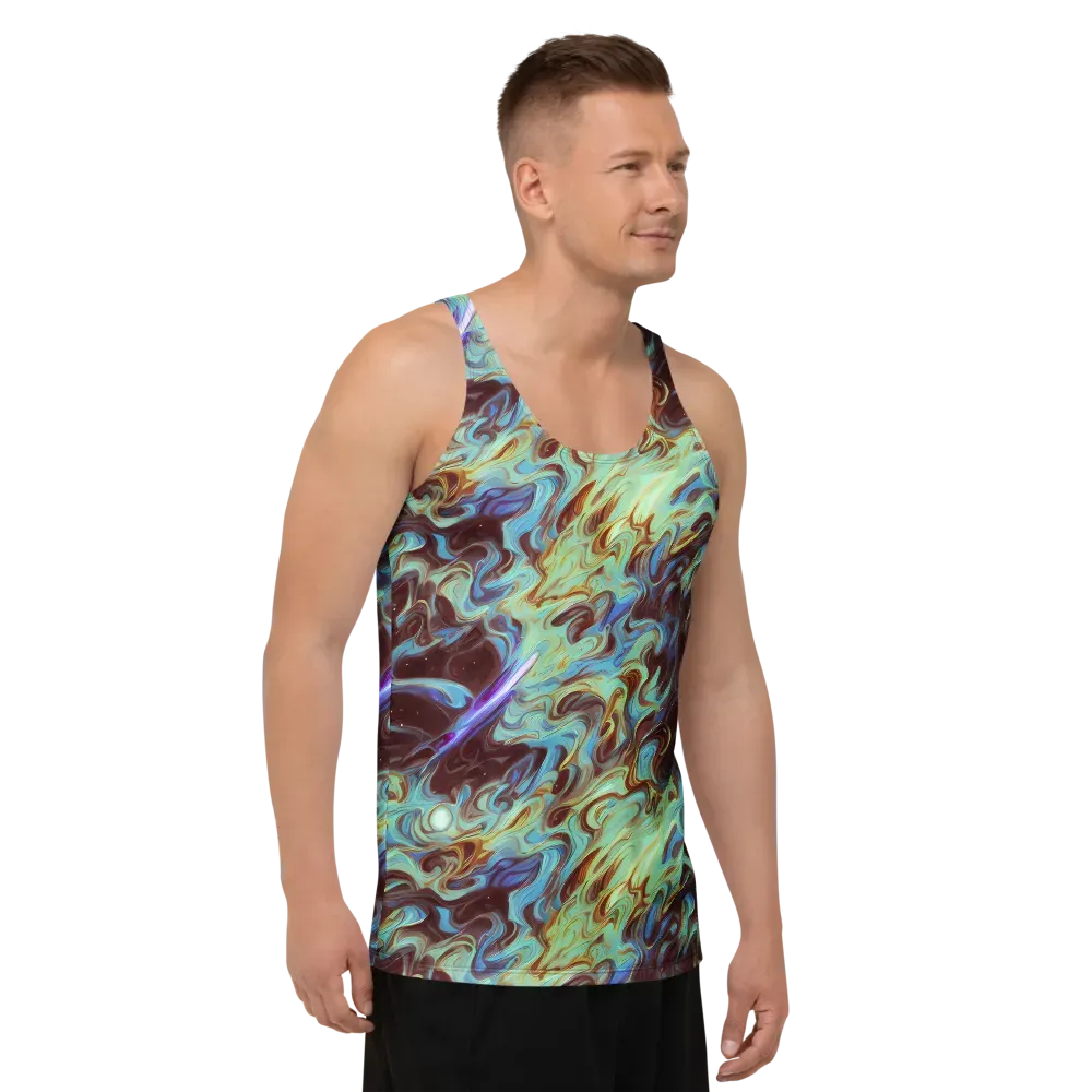 Opal Vortex on Men's Tank Top — Right Front