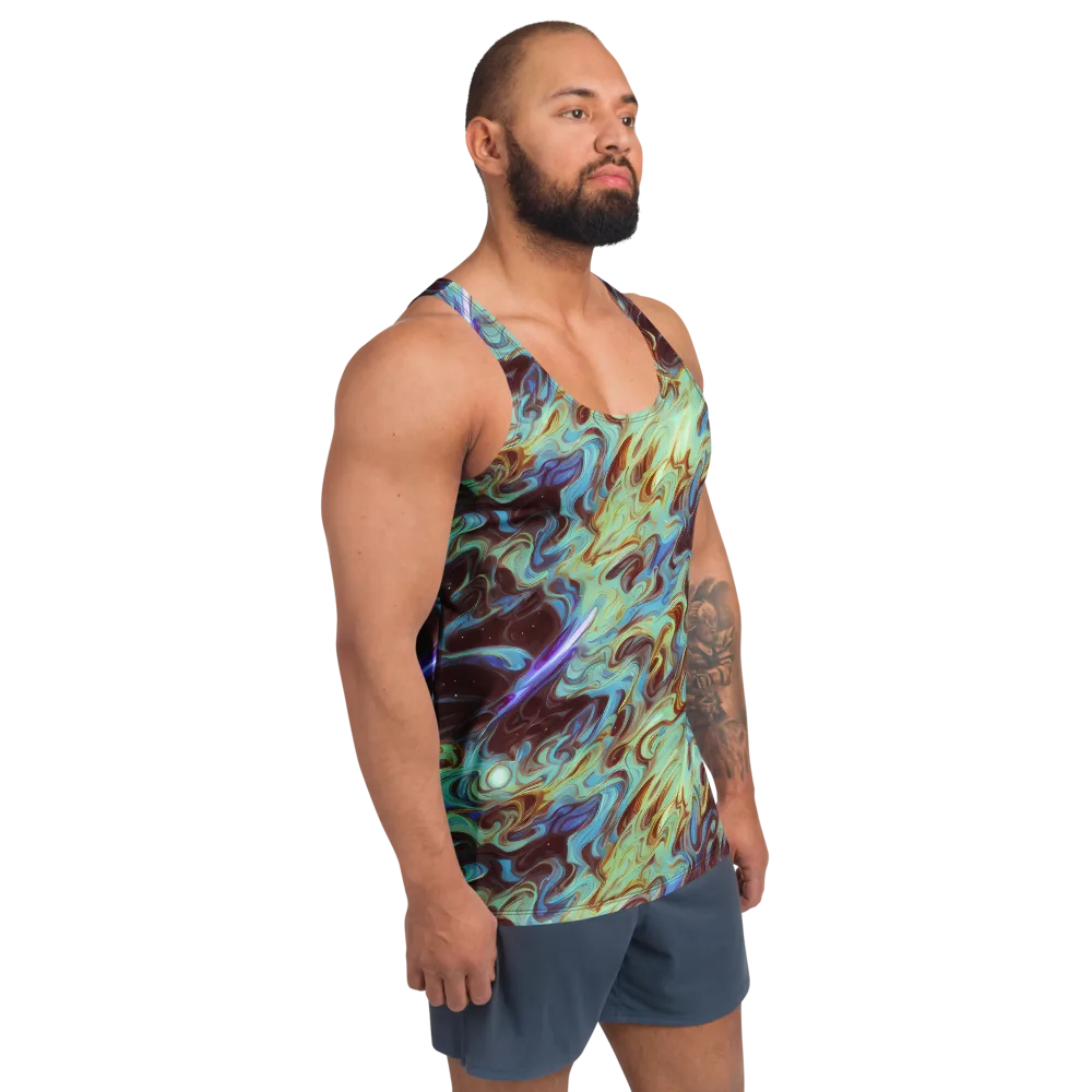 Opal Vortex on Men's Tank Top — Right Front