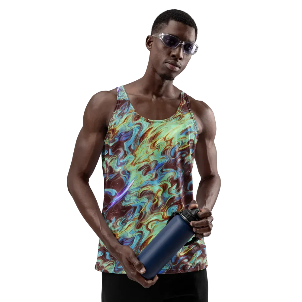 Opal Vortex on Men's Tank Top — Front