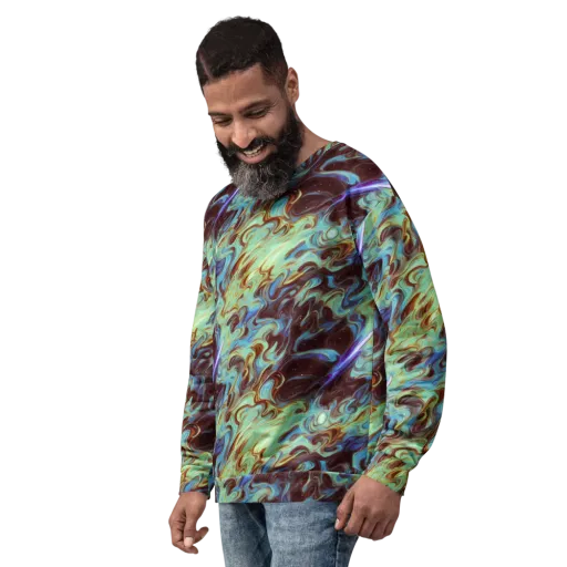 Opal Vortex on a Sweatshirt