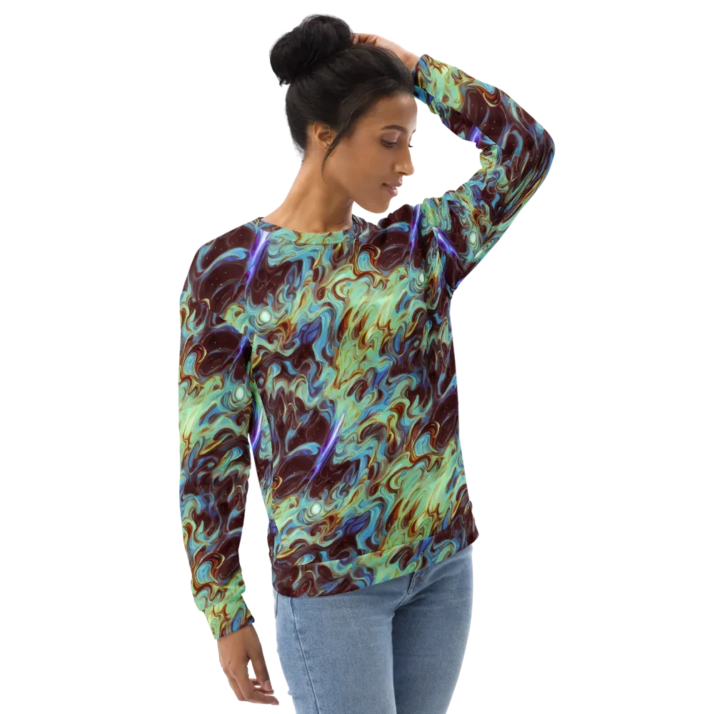 Opal Vortex on Sweatshirt — Right Front