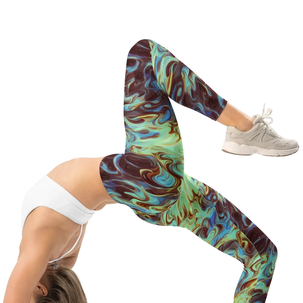 Opal Vortex on Leggings — Right