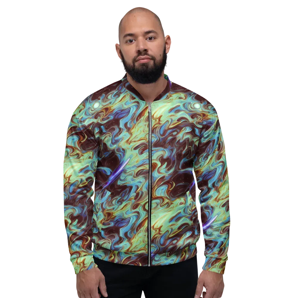 Opal Vortex on Bomber Jacket — Front