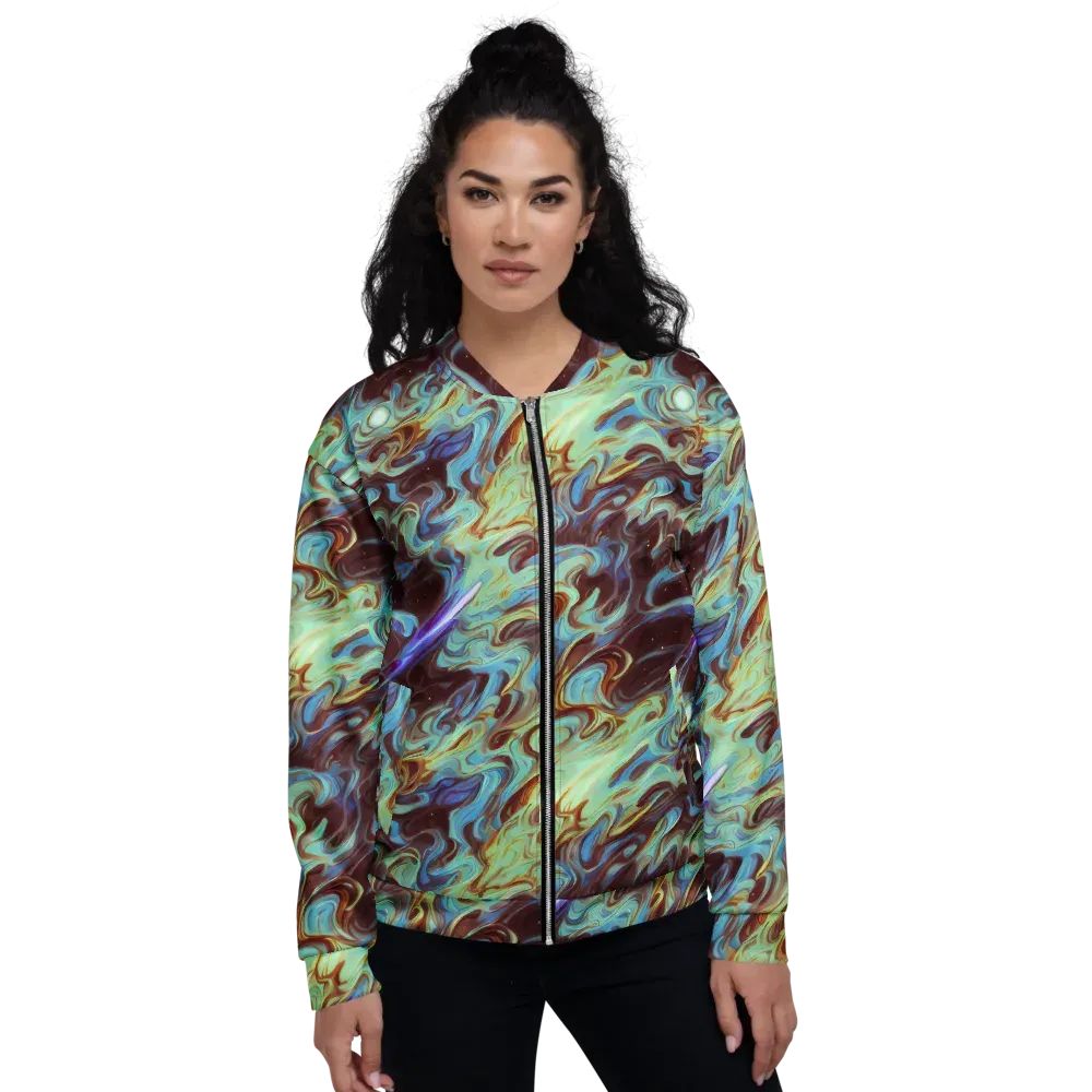 Opal Vortex on Bomber Jacket — Front