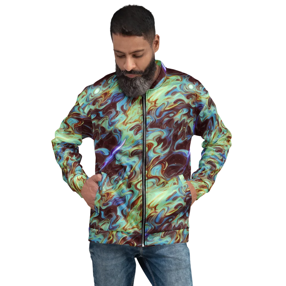 Opal Vortex on Bomber Jacket — Front