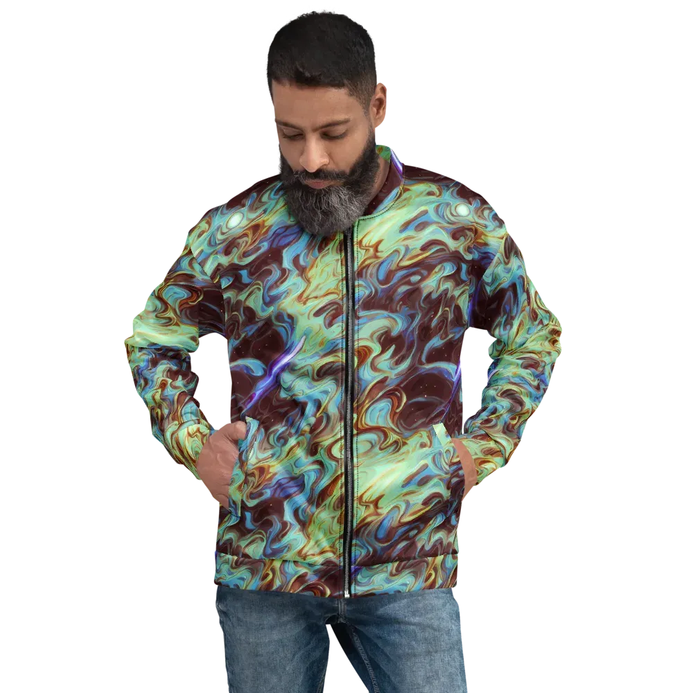Opal Vortex on Bomber Jacket — Front