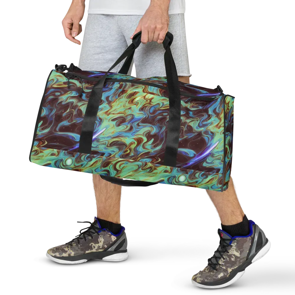 Opal Vortex on Duffle Bag — Front
