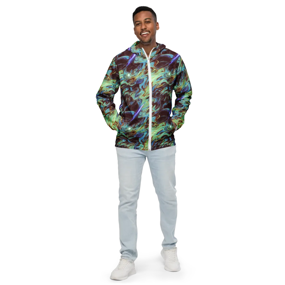 Opal Vortex on Men's Windbreaker — Front