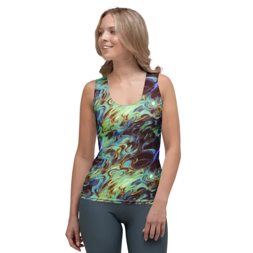 Opal Vortex on a Women's Tank Top