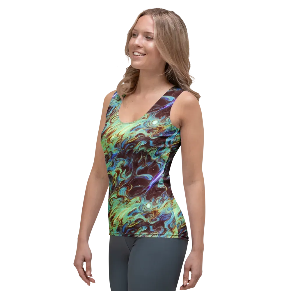 Opal Vortex on Women's Tank Top — Left Front