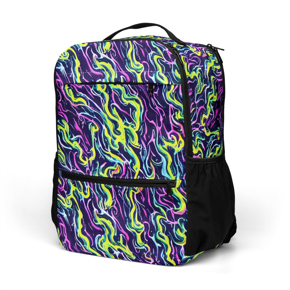 Acid Ribbons on Utility Backpack — Left Front