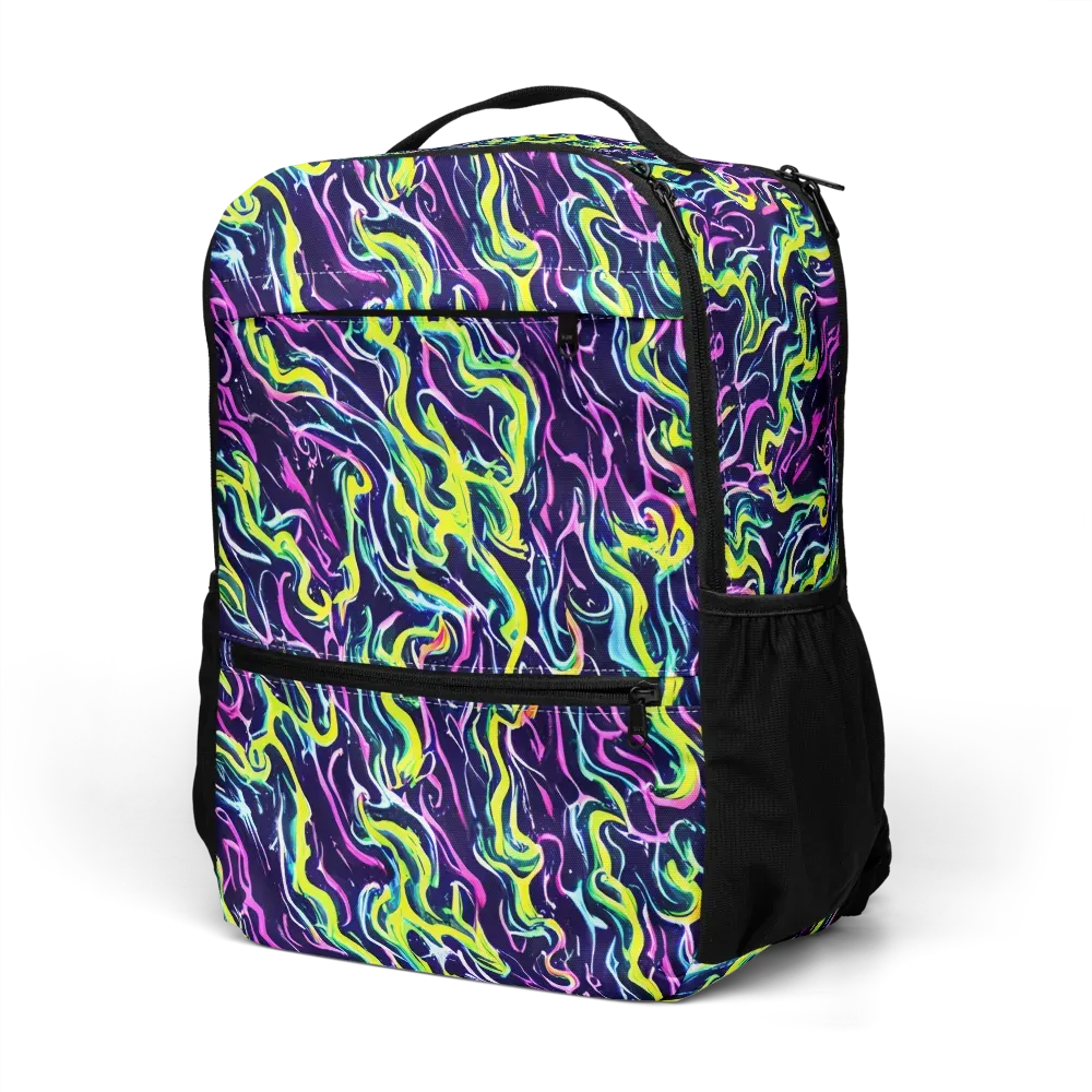 Acid Ribbons on Utility Backpack — Left Front