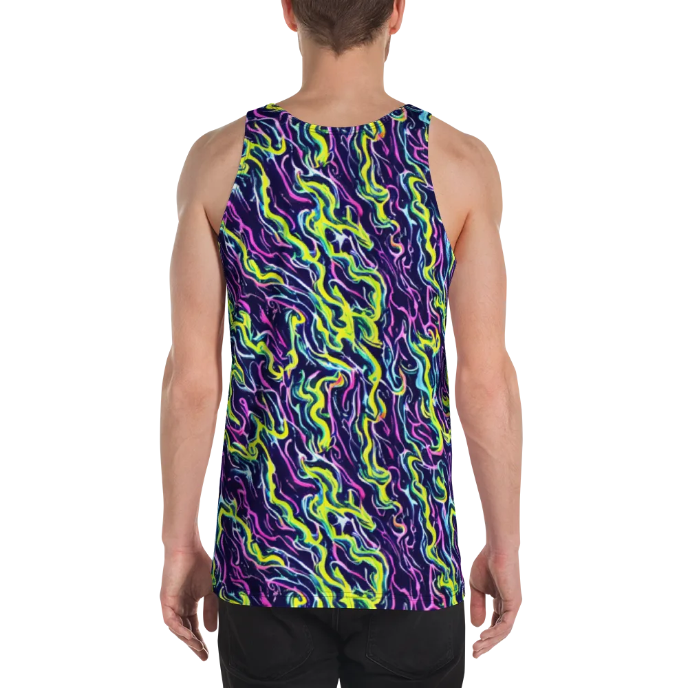 Acid Ribbons on Men's Tank Top — Back