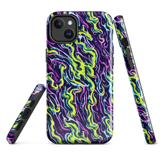Acid Ribbons on a MagSafe Tough Case for iPhone®