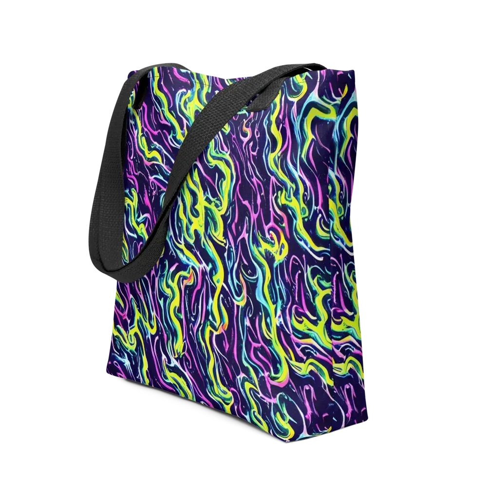 Acid Ribbons on Tote Bag — Front