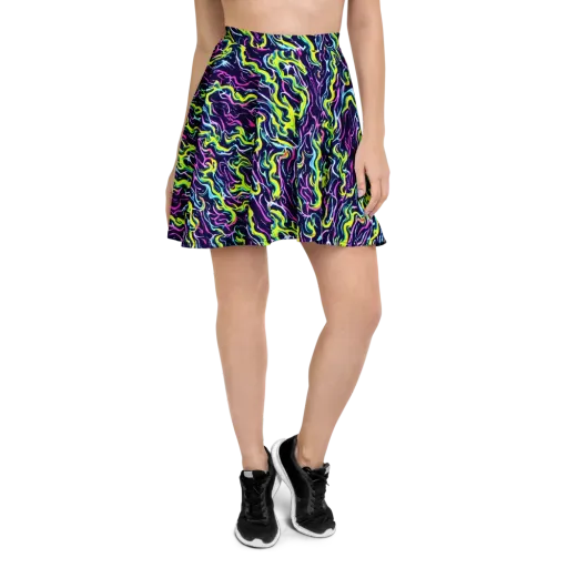 Acid Ribbons on a Skater Skirt
