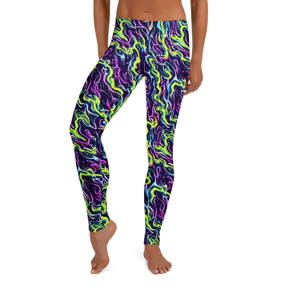 Acid Ribbons on Leggings — Front