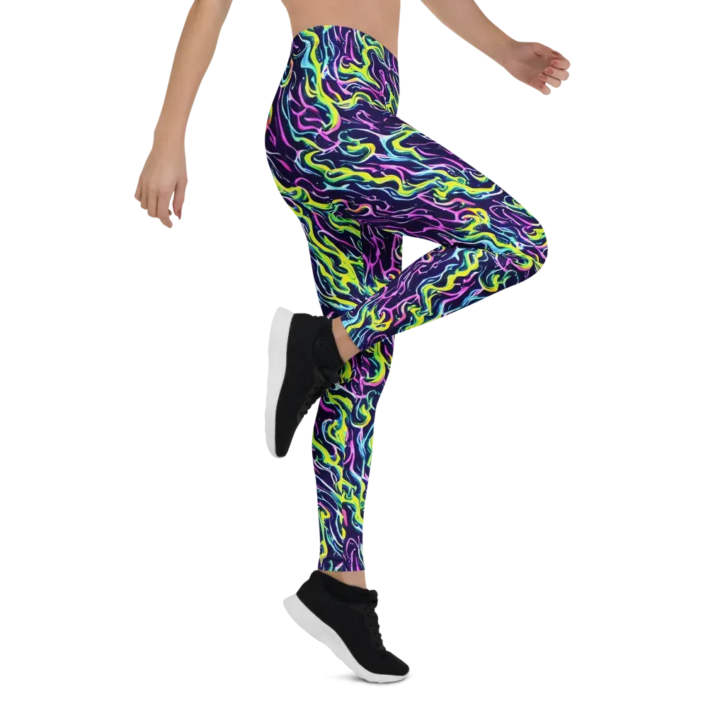 Acid Ribbons on Leggings — Right