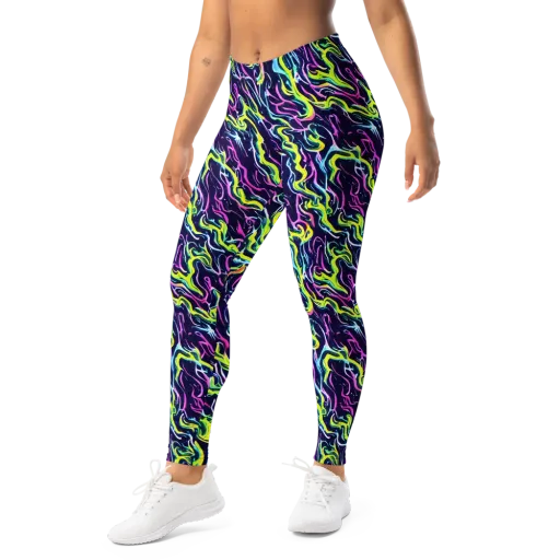 Acid Ribbons on a Leggings