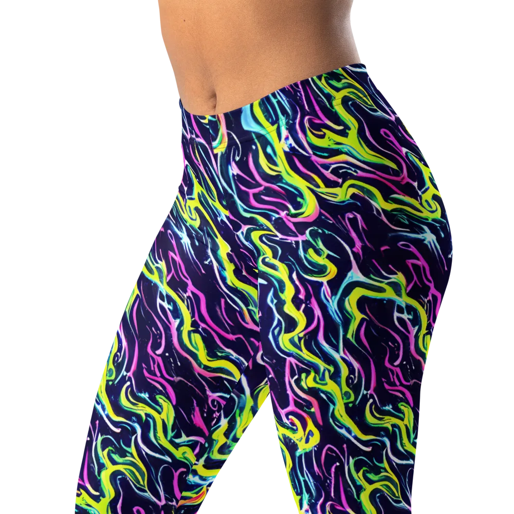 Acid Ribbons on Leggings — Left Front