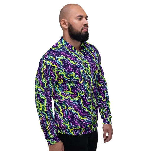 Acid Ribbons on a Bomber Jacket