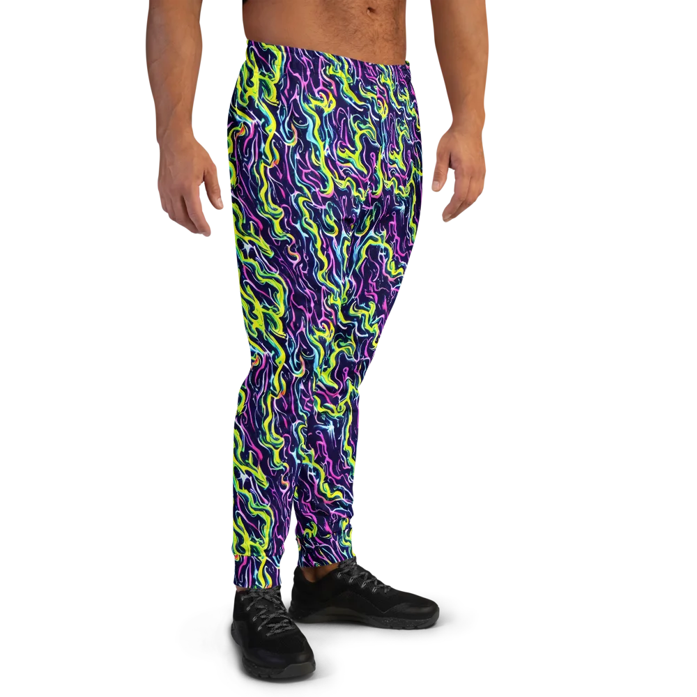 Acid Ribbons on Men's Joggers — Right