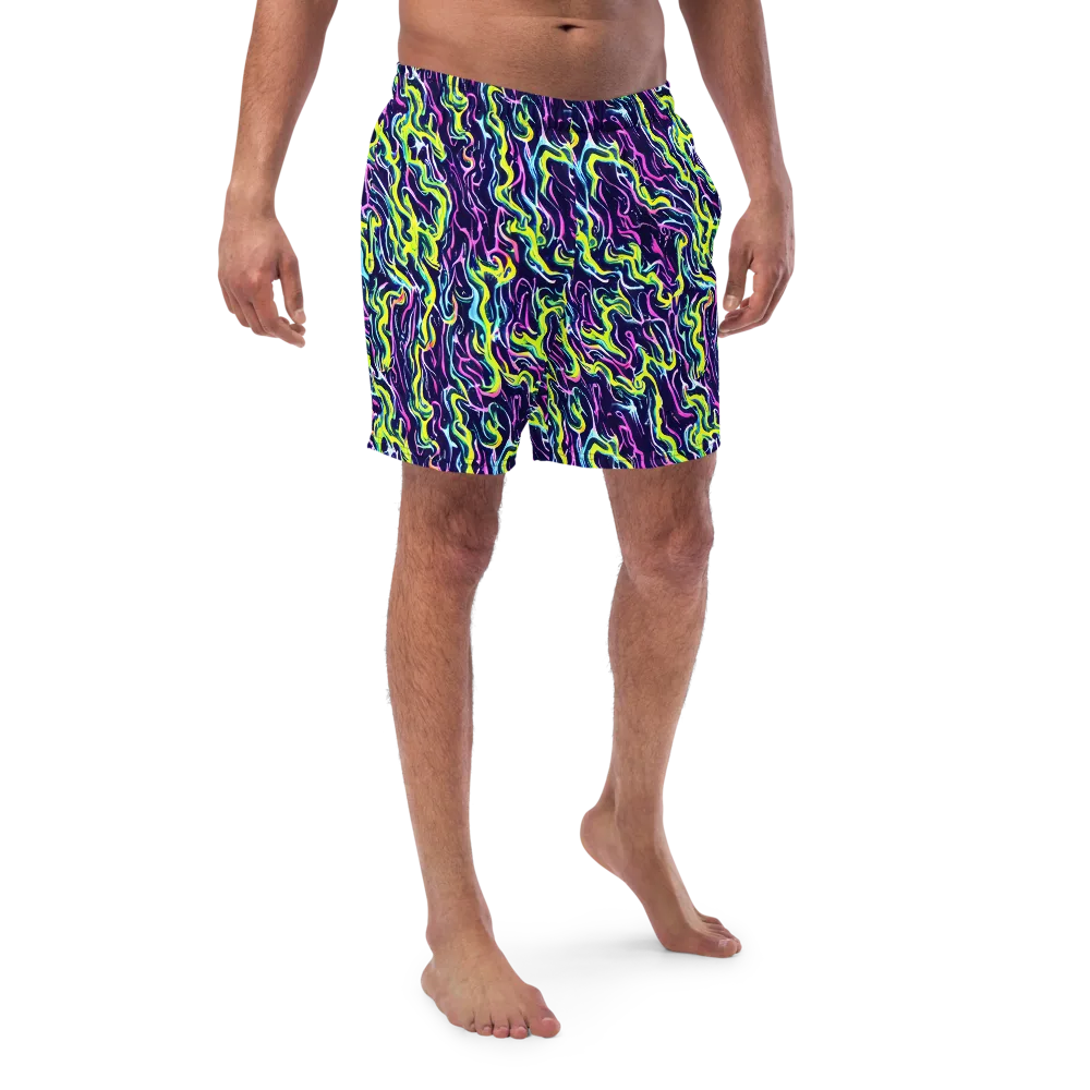 Acid Ribbons on Swim Trunks — Front
