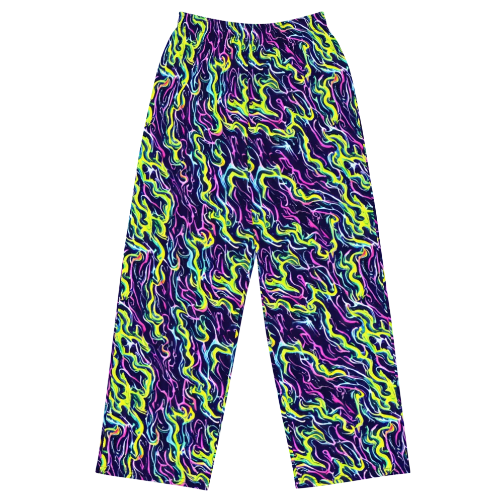 Acid Ribbons on Wide-Leg Pants — Front