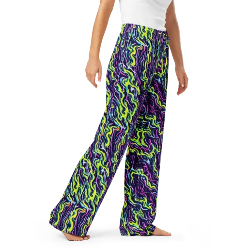 Acid Ribbons on a Women's Pajama Pants