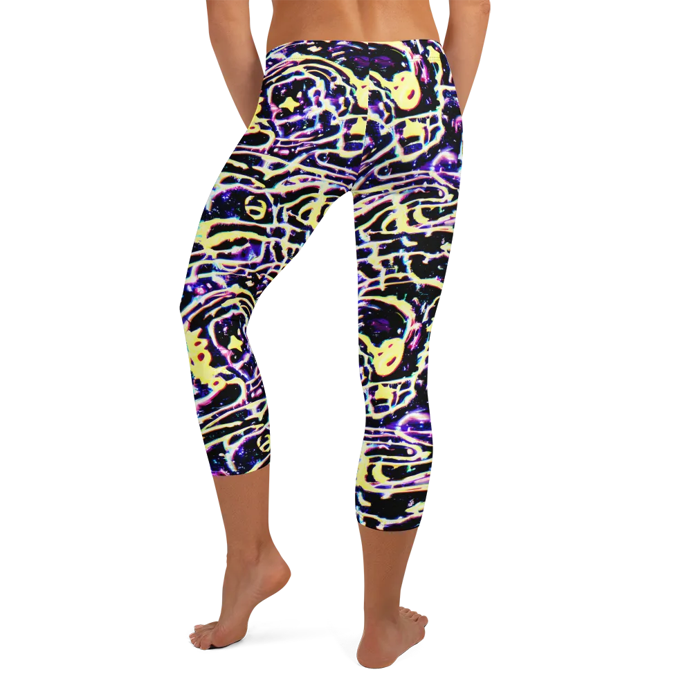 Plasma Vine on Capri Leggings — Back
