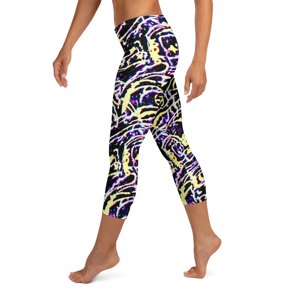 Plasma Vine on Capri Leggings — Left
