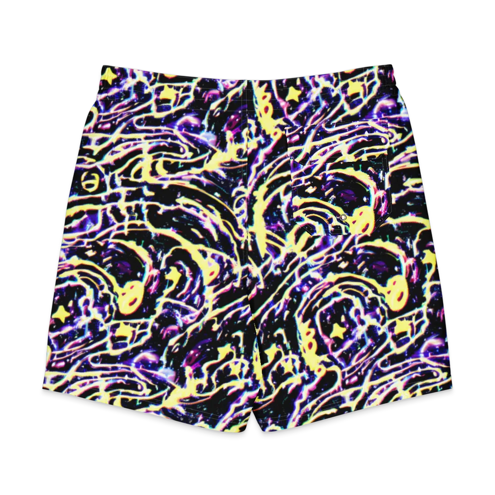 Plasma Vine on Men's Board Shorts — Back