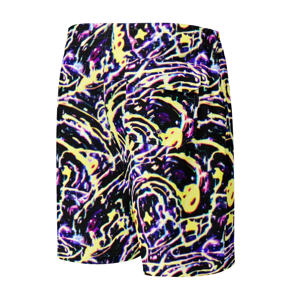 Plasma Vine on Men's Board Shorts — Back