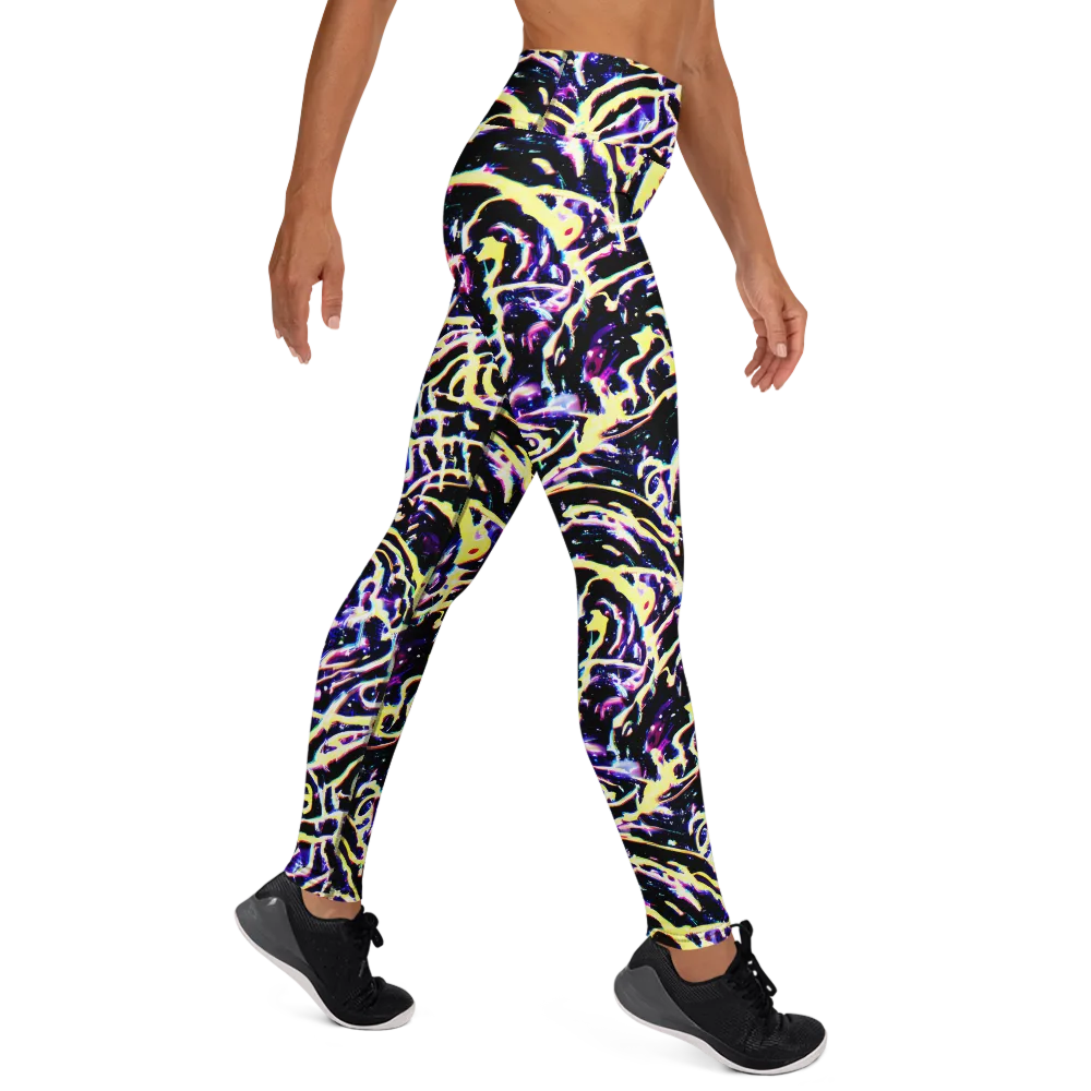 Plasma Vine on Yoga Leggings — Right