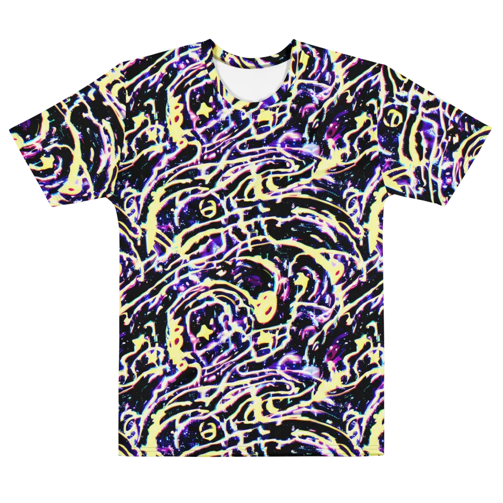 Plasma Vine on Men's Cotton Crew Neck T-Shirt — Front