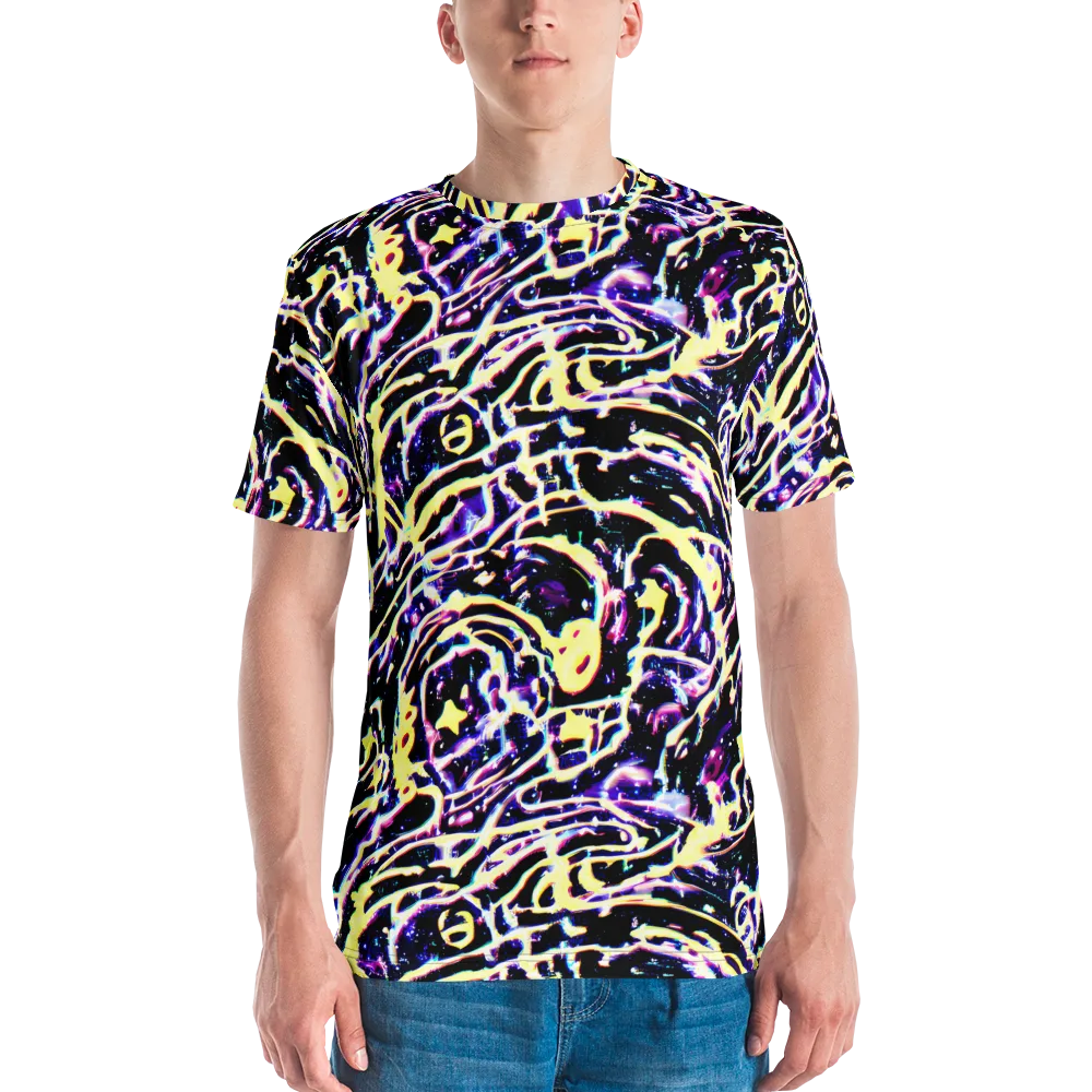 Plasma Vine on Men's Crew Neck T-Shirt — Front