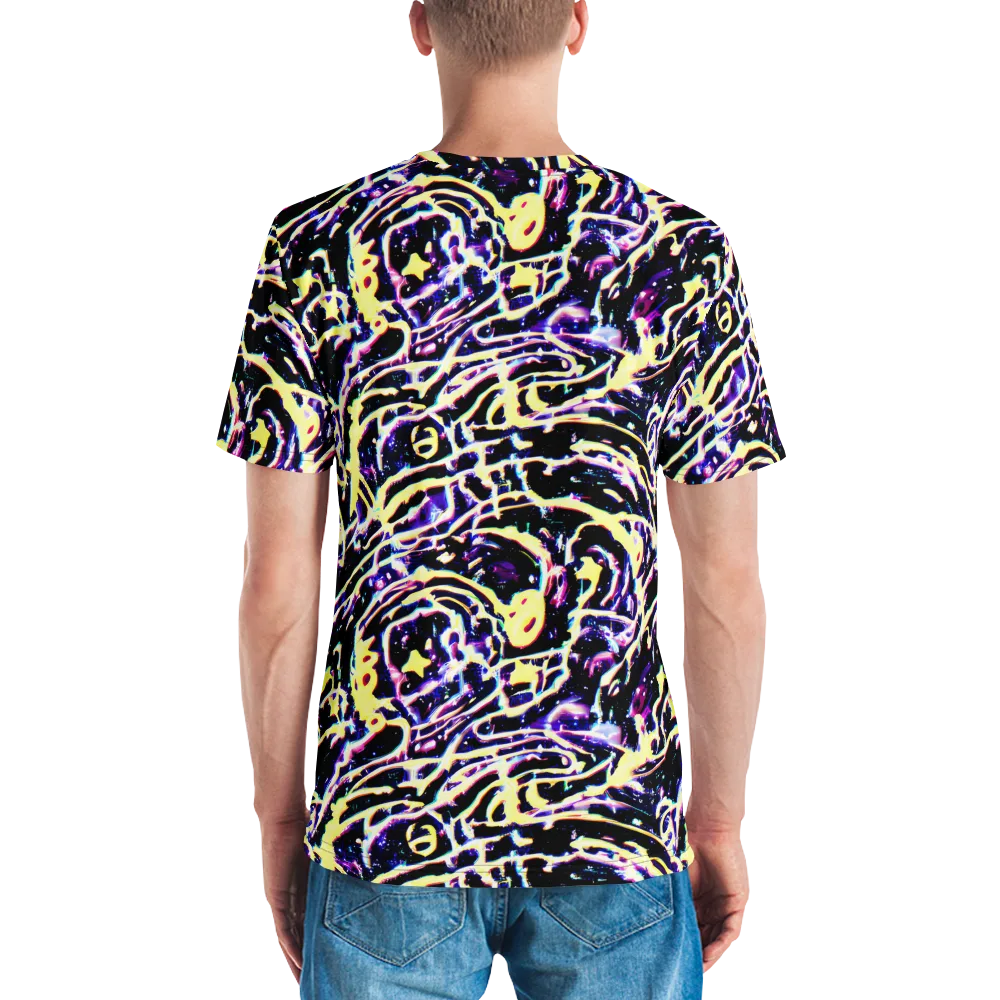 Plasma Vine on Men's Crew Neck T-Shirt — Back