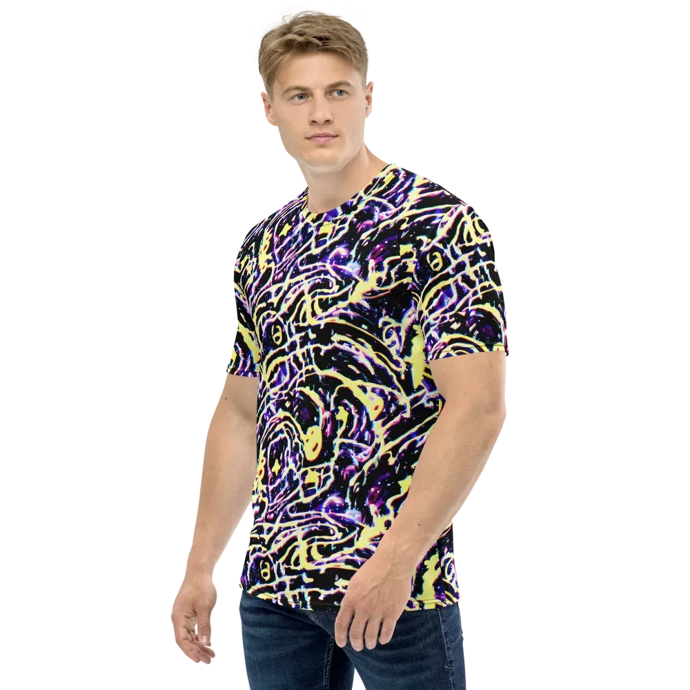 Plasma Vine on Men's Crew Neck T-Shirt — Left