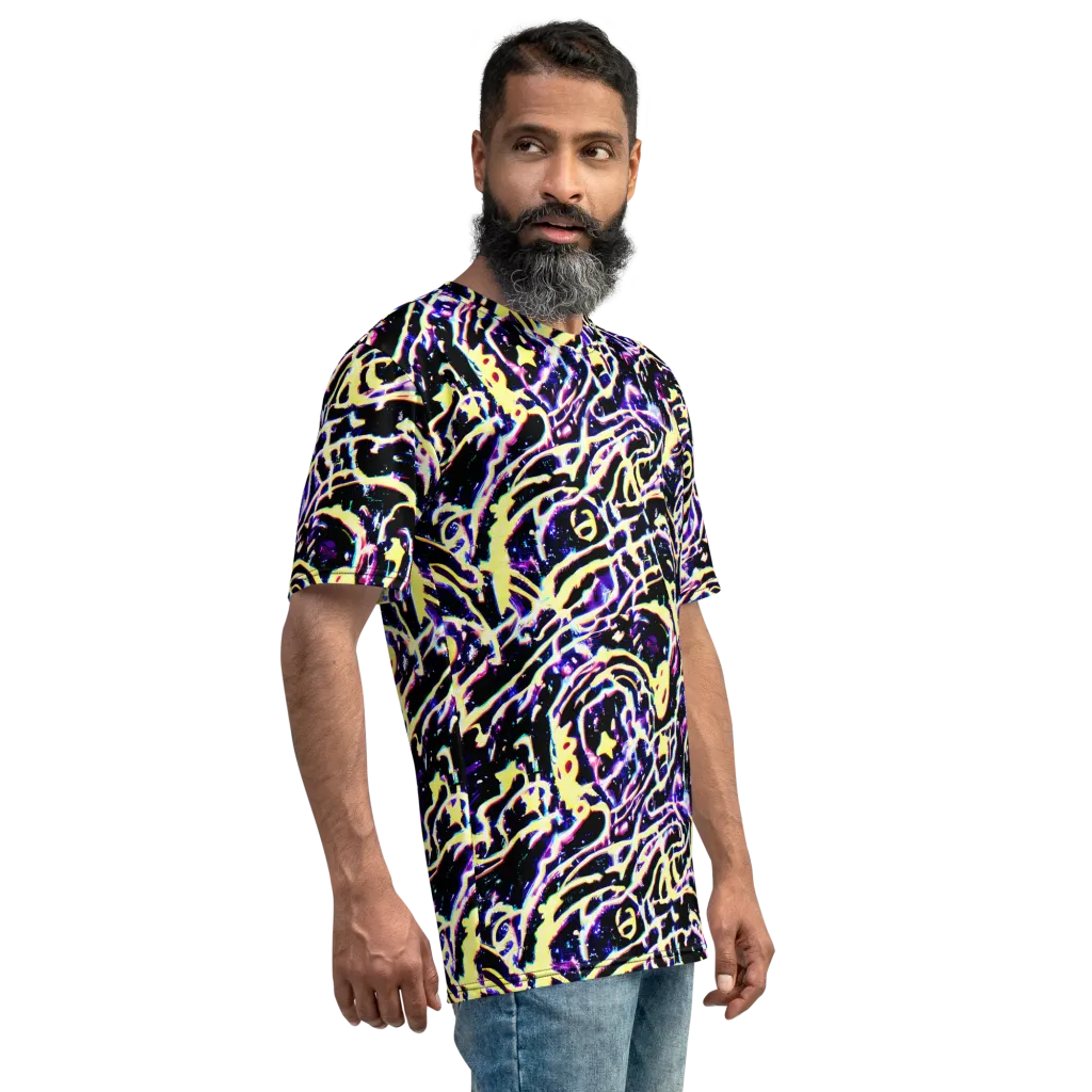 Plasma Vine on Men's Crew Neck T-Shirt — Right